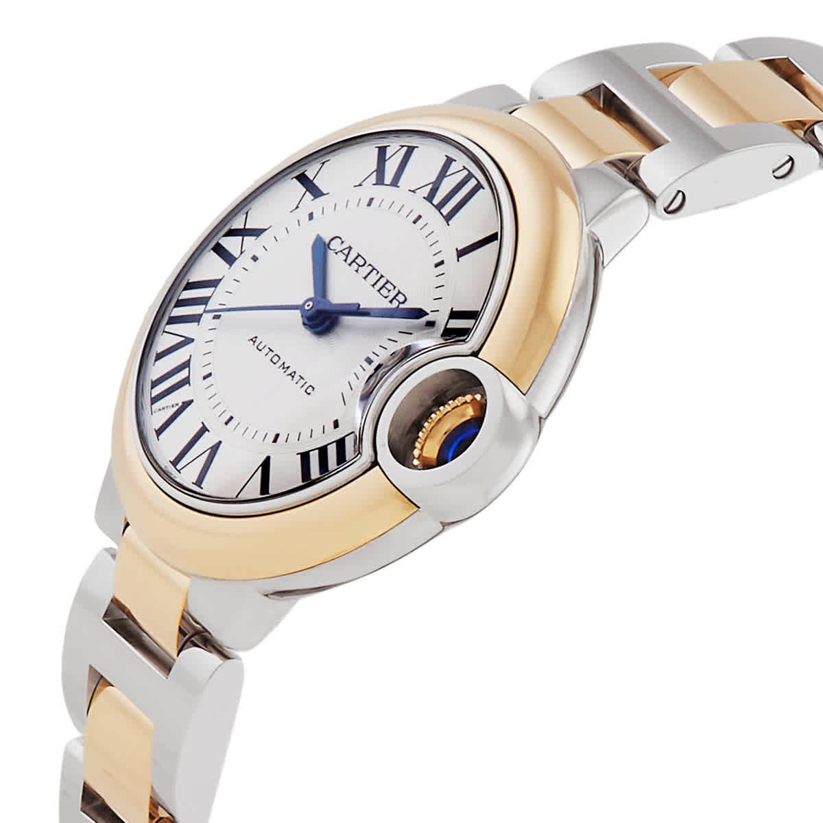 Cartier Ballon Bleu 33mm Automatic Silver Dial Ladies Watch W2BB0037