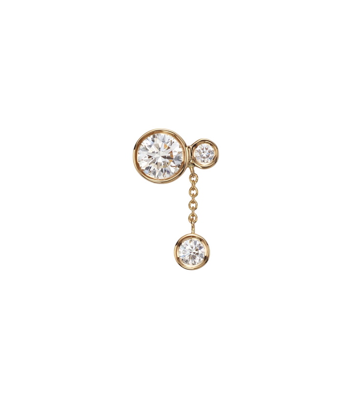 Photo: Sophie Bille Brahe Grande Lou Diamant 18kt gold single earring with diamonds