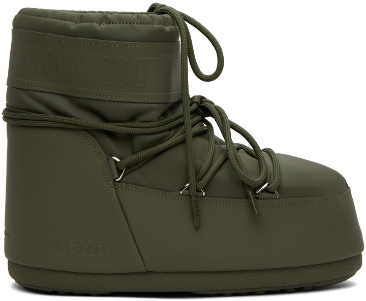 Photo: Moon Boot Khaki Icon Low Rubber Boots