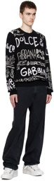 Dolce & Gabbana Black Faded Jeans