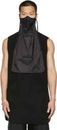 Rick Owens Black Nylon Long Mask