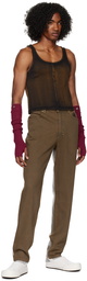 Eckhaus Latta Brown & Silver 'El Jean' Jeans