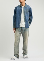 Helmut Lang Distressed Denim Overshirt Indigo