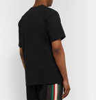 Gucci - Printed Cotton-Jersey T-Shirt - Black