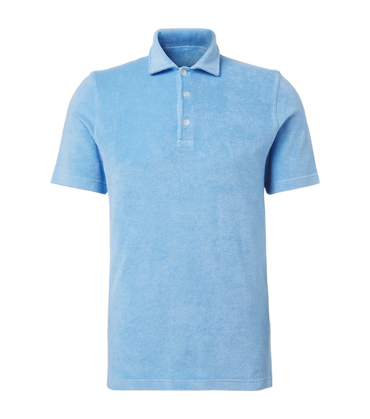 Photo: Fedeli Cotton terry polo shirt