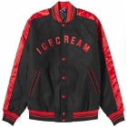 ICECREAM Men's Cones & Bones Varsity Jacket in Black