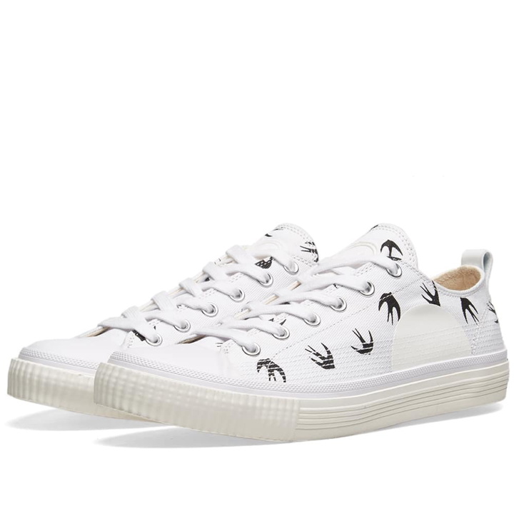 Photo: McQ by Alexander McQueen Swallow Low Plimsoll White & Black
