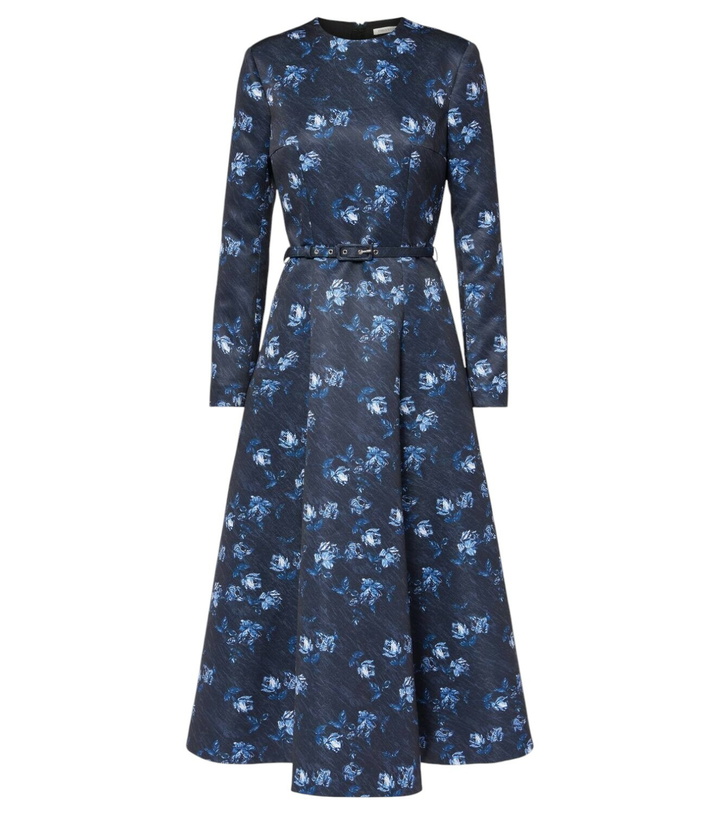 Photo: Emilia Wickstead Capucine floral taffeta faille cocktail dress