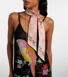 Chloé Printed silk scarf