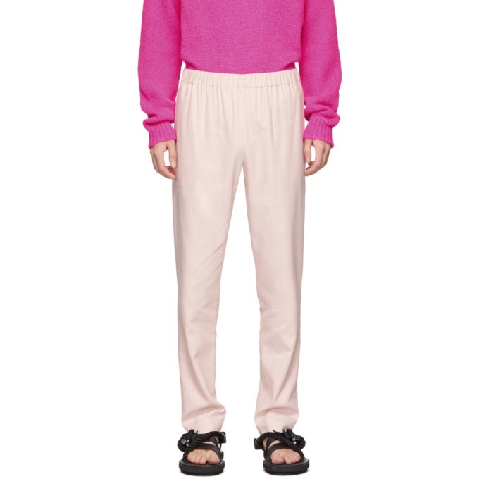 Photo: Tibi SSENSE Exclusive Pink Pull On Trousers