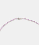 Roxanne First 14kt white gold necklace with lilac sapphires