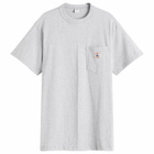 Randy's Garments Men's Logo Pocket T-Shirt in Heather Grey