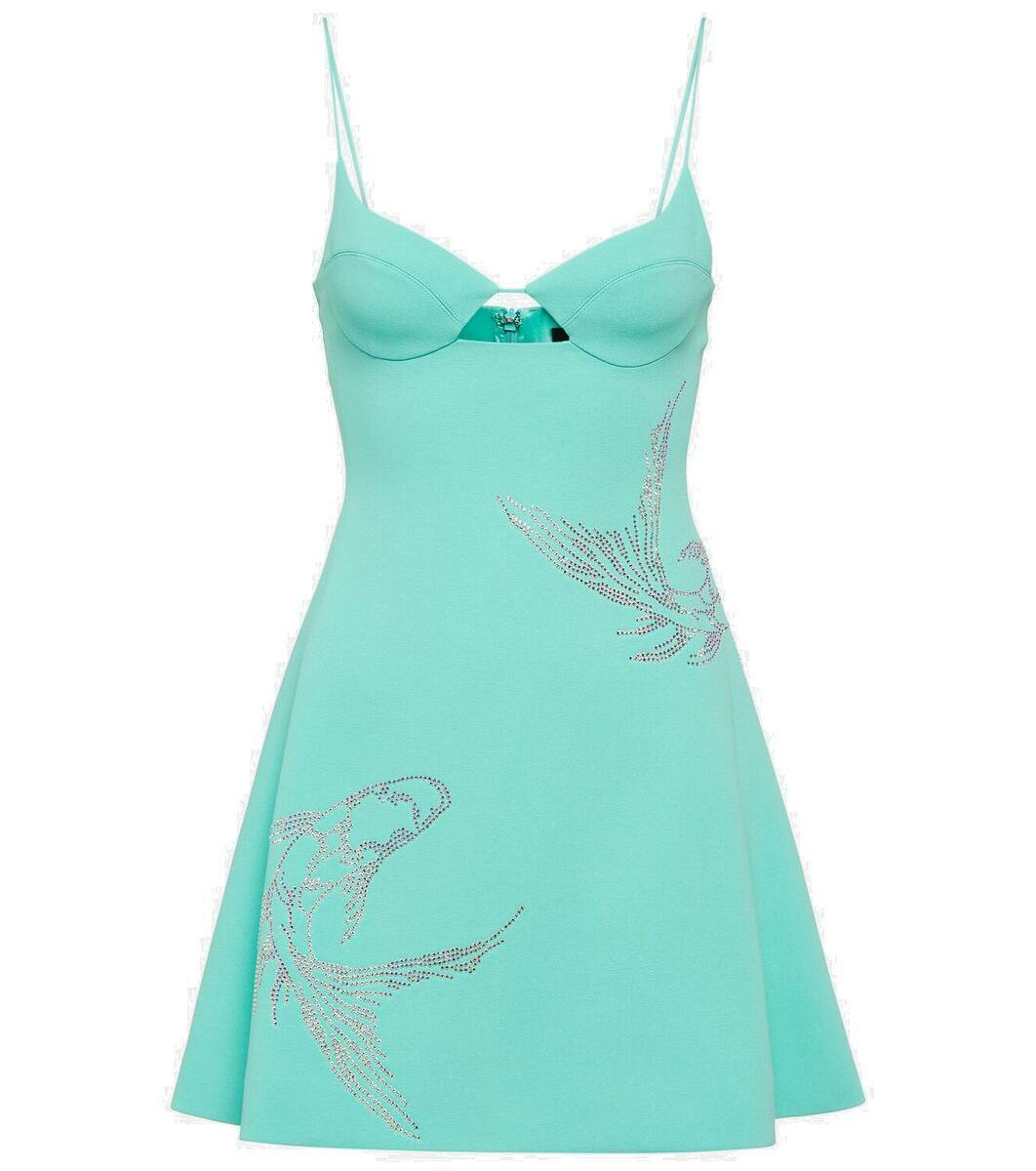 for love and lemons jessie mini dress FOR LOVE & LEMONS Kate Mini Dress in Blue Small