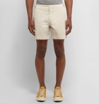 Orlebar Brown - Bulldog Garment-Dyed Stretch-Organic Cotton Twill Shorts - Cream
