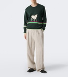 JW Anderson Linen-blend wide-leg pants