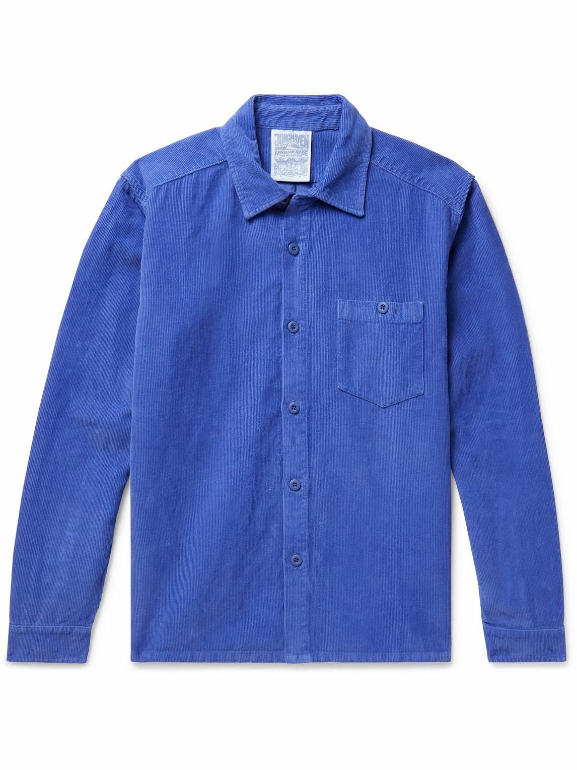 Jungmaven - Ventura Hemp and Cotton-Blend Corduroy Shirt - Black