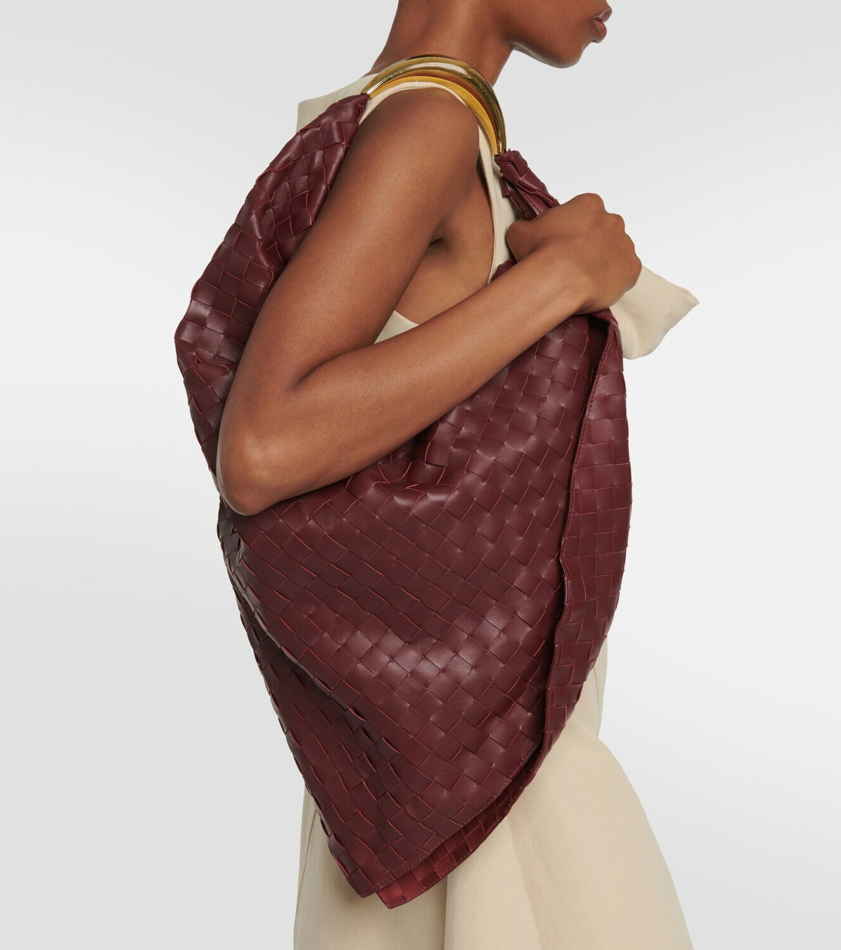 Bottega Veneta Foulard intrecciato leather tote bag Bottega