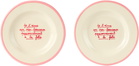 Laetitia Rouget White 'je t'aime, à la folie' Plate Set
