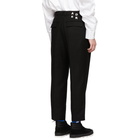 ADER error Black Gov Cropped Trousers