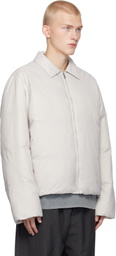 Axel Arigato Gray Boston Puffer Down Jacket