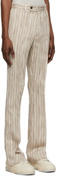 AMIRI Beige & Brown Viscose Trousers