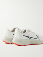 Nike Running - Air Zoom Pegasus 40 Rubber-Trimmed Mesh Running Sneakers - White