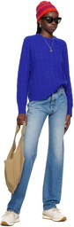 Guest in Residence Blue Crewneck Sweater