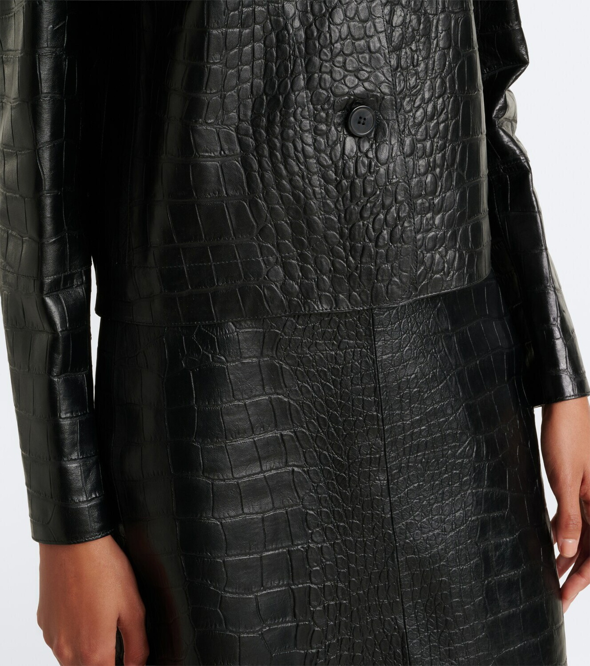 Arma Emy croc-effect leather jacket