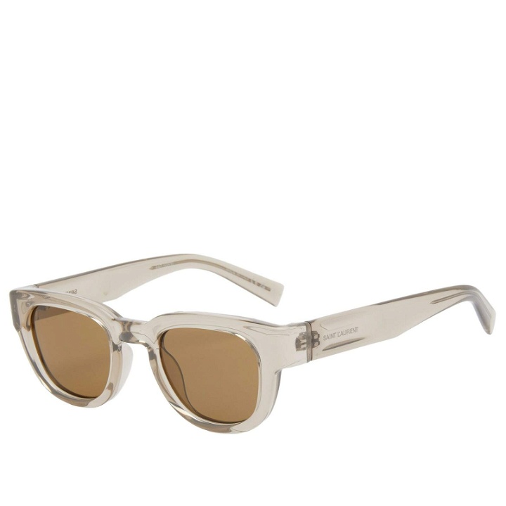 Photo: Saint Laurent Sunglasses Men's Saint Laurent SL 675 Sunglasses in Beige/Brown 