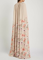 Bernadette Minnie Cape-effect Crepe Maxi Dress Beige