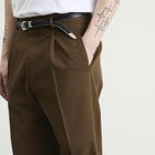 Le Père Men's Pleated Trousers in Brown