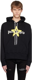 Palm Angels Black Printed Hoodie