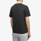 Maison Kitsuné Men's Chillax Fox Patch Regular T-Shirt in Black