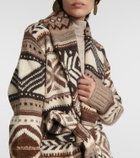 Polo Ralph Lauren Printed wool-blend wrap cardigan