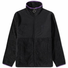 AMI Men's Heart Sherpa Zip Fleece Jacket in Black