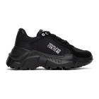 Versace Jeans Couture Black Institutional Logo Sneakers