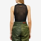 Heron Preston Women's CTNMB Sleeveless Bodysuit in Black/White