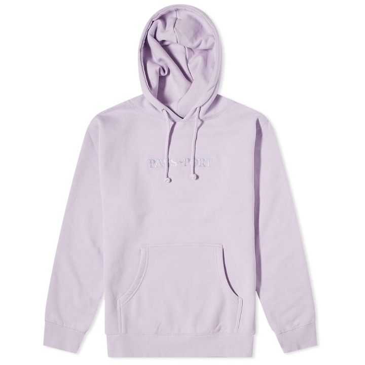 Photo: Pass~Port Men's Official Embroidery Hoody in Lavender