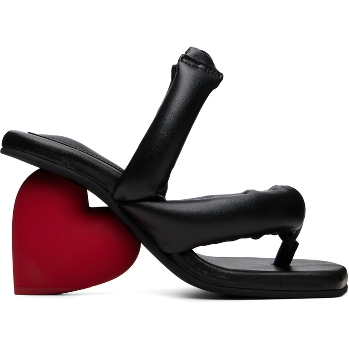 Photo: YUME YUME Black & Red Love Heeled Sandals