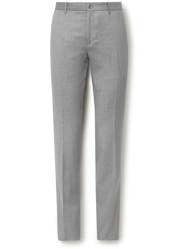 Photo: Incotex - Slim-Fit Virgin Wool-Twill Trousers - Gray