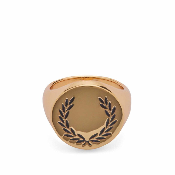 Photo: Fred Perry Men's Laurel Wreath Signet Ring in Gold