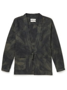 A Kind Of Guise - Kohaku Tie-Dyed Virgin Wool-Piqué Cardigan - Green