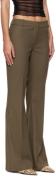 BEC + BRIDGE Khaki Teri Bootleg Trousers