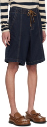 Gimaguas Navy Lewis Denim Shorts
