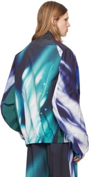 Gerrit Jacob Blue Printed Track Jacket