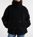 Chloé Double-breasted wool-blend peacoat