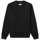 Wooyoungmi Men's Chrome Logo Crew Sweat in Black