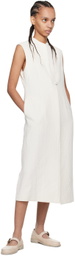Mame Kurogouchi Off-White Sleeveless Jacket