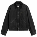 Maison Margiela Men's Washed Denim Jacket in Washed Black