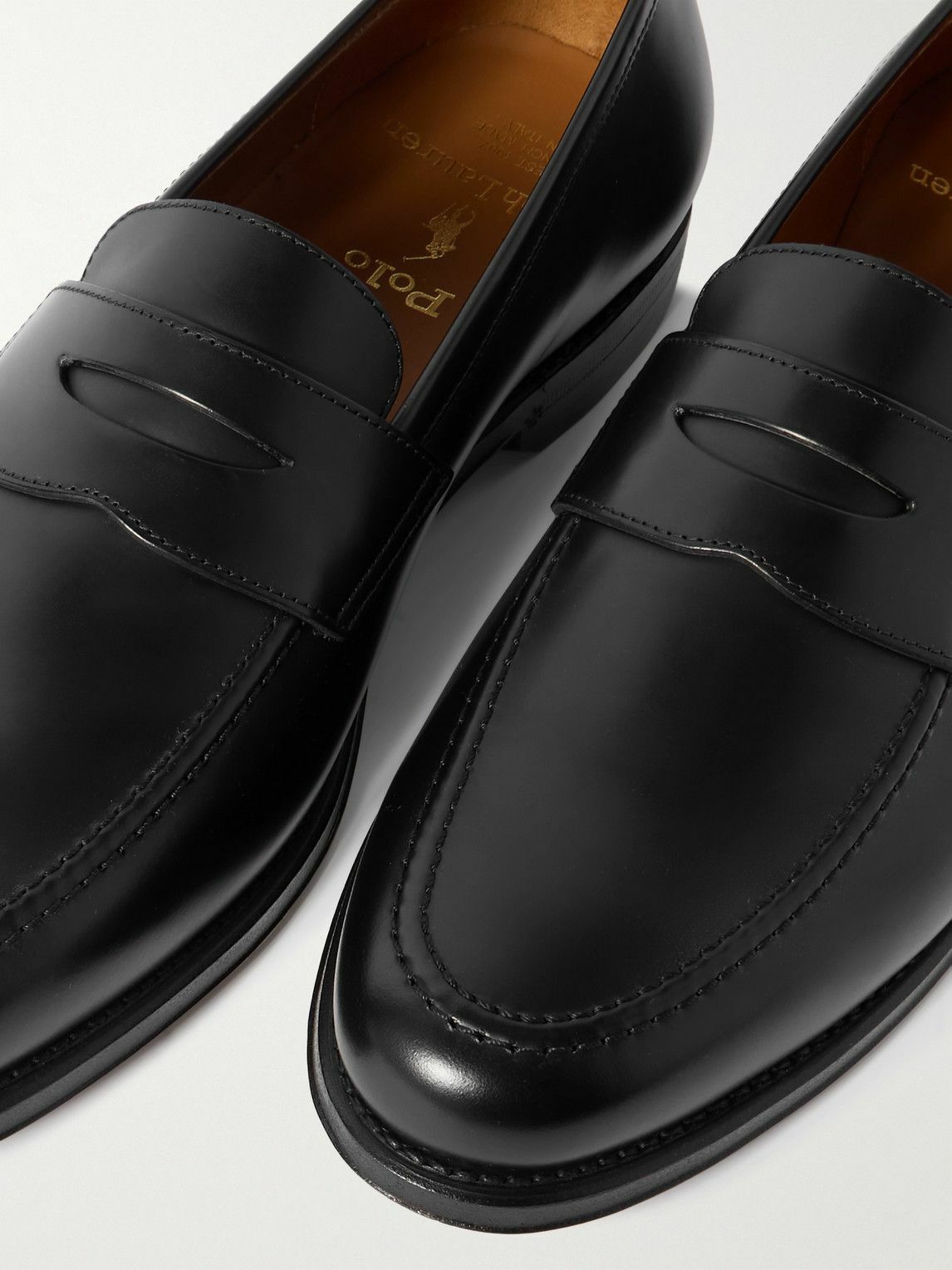 Polo Ralph Lauren - Maestra Leather Penny Loafers - Black  display picture 3